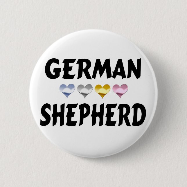 Love the German Shepherd Dog Pin (Front)