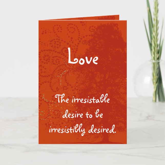 Love-The Irresistable Desire to be Irresistibly Holiday Card (Front)