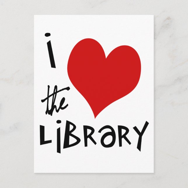 Love the Library Postcard (Front)