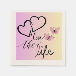 love the life  napkin