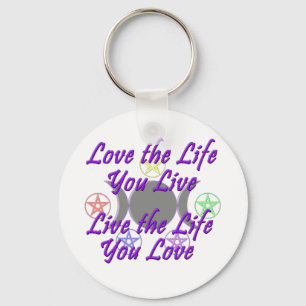 Love the Life You Live Key Ring