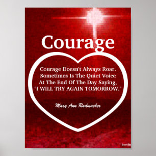 Love The Light Of Courage Quote-Customise Poster
