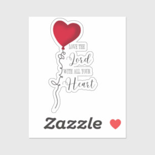 Love the Lord & Heart Balloon