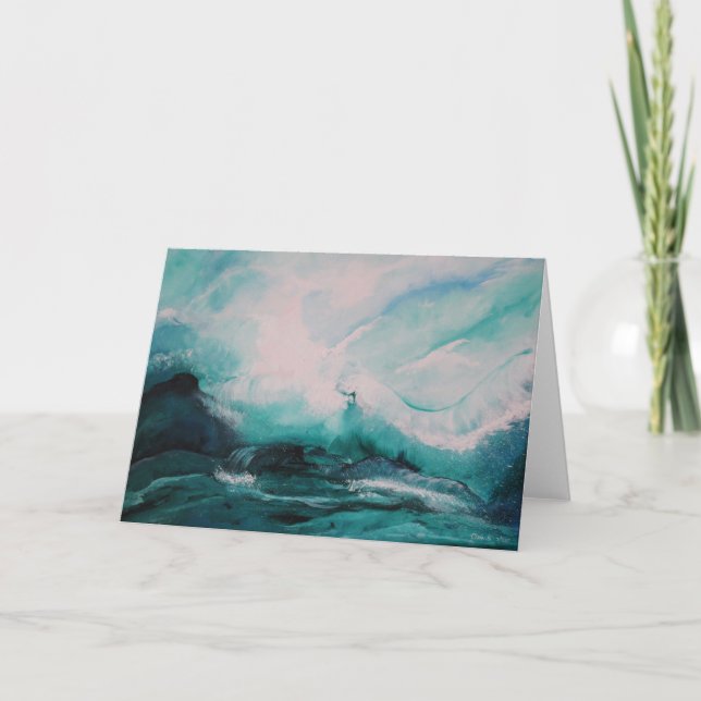 Love the ocean - Greeting card (Front)