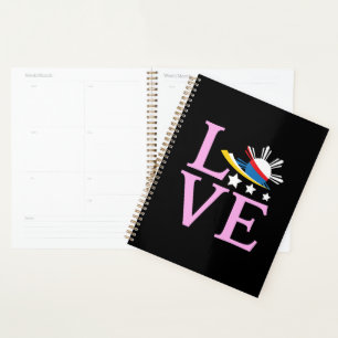 Love the Philippines Pink Filipina Planner