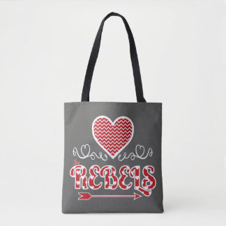 Love the Rebels Tote (Dark Grey)