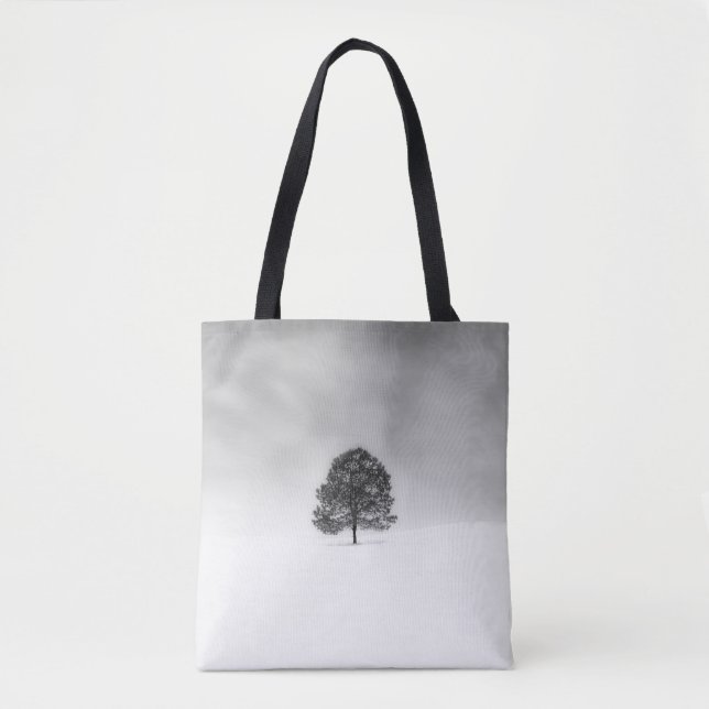 LOVE THE SIMPLICITY OF WINTER PHOTOGRAPHY THIS IS  TOTE BAG (Front)