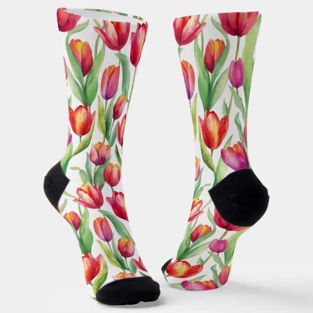 Love the TULIPS Socks (Angled)