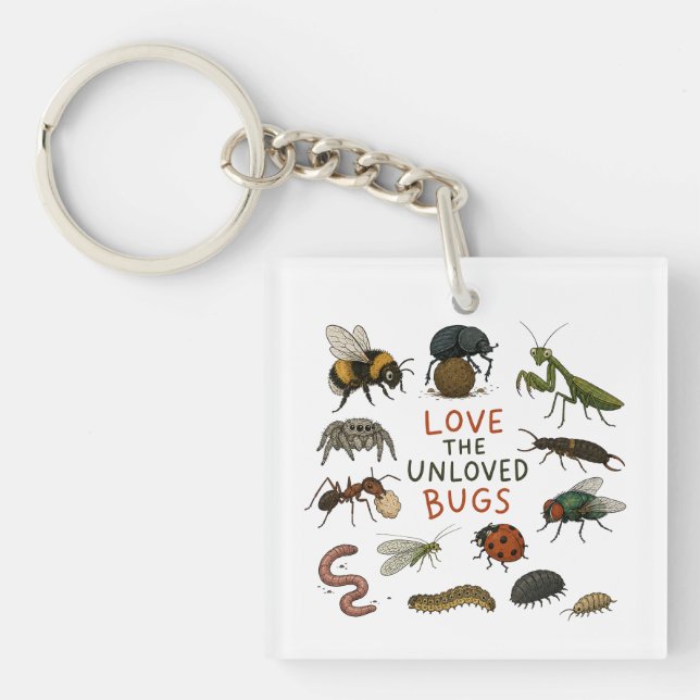 Love the Unloved Bugs Key Ring (Front)