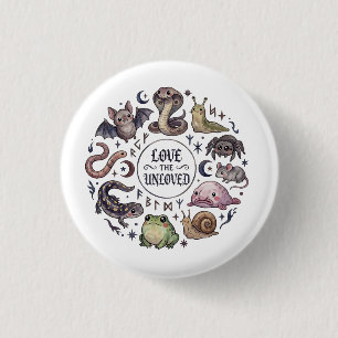 Love The Unloved Comfort Colours, Cute Weird  3 Cm Round Badge