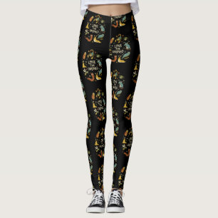 Love The Unloved Cute Cartoon Insects Funny Quote Leggings