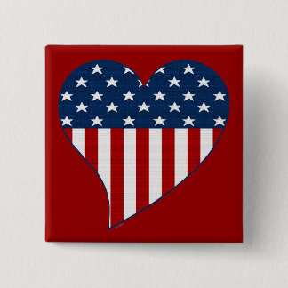 Love the USA 15 Cm Square Badge