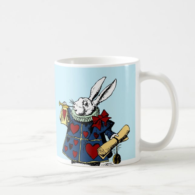 Love the White Rabbit Alice in Wonderland Coffee Mug (Right)