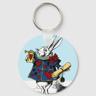 Love the White Rabbit Alice in Wonderland Key Ring