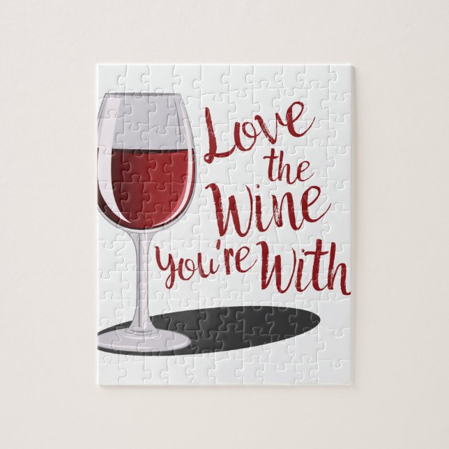 Love The Wine Jigsaw Puzzle (Vertical)