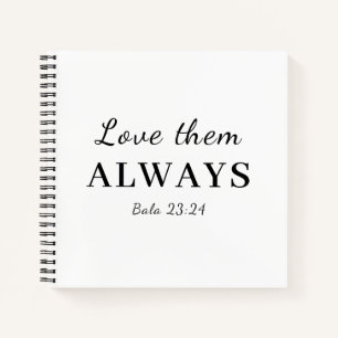 Love Them Anyway Christian Scripture Design Notebook
