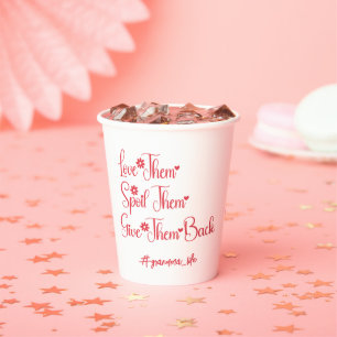 Love Them Spoil Them Give Them Back Grandma Funny Paper Cups