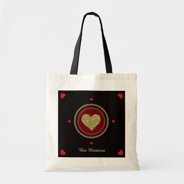 love theme personalised tote bag (Front)
