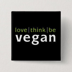 love think be 15 cm square badge