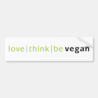 love think be bumper sticker