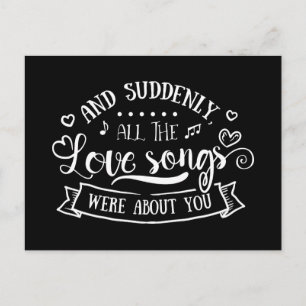 Love, Thinking of You , Miss You, Wedding Postcard