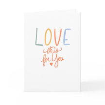Love This For You Hand Lettered Congratulations
