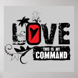 Love- This is My Command (John 15:12) Poster