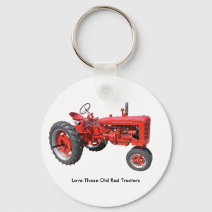 Love Those Old Red Tractors Key Ring
