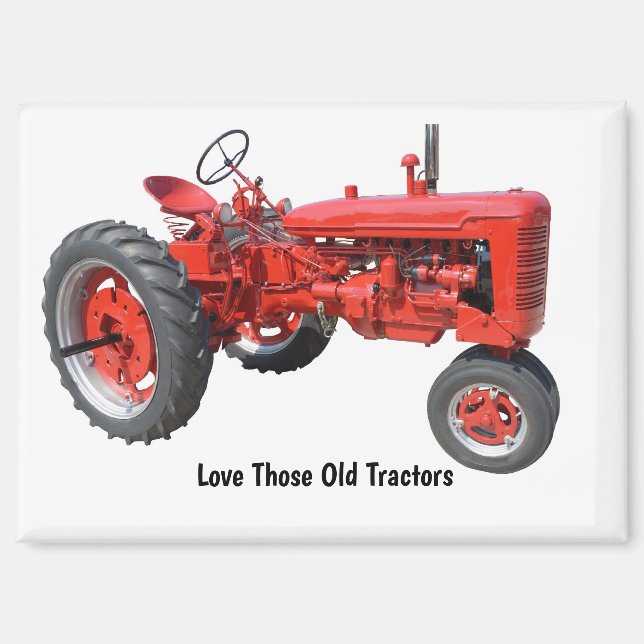 Love Those Old Tractors Postcard Magnet (Front)