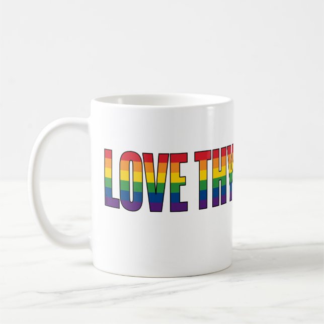 Love Thy Neighbour Coffee Mug (Left)
