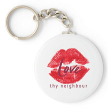 Love thy neighbur quote throw pillow beverage coas