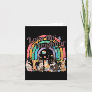 Love Thy Neigr Cats Pride Month Ally Lgbt Card
