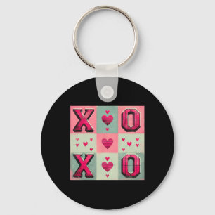 Love Tic-tac-toe Valentine Design Key Ring