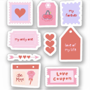 Love Tickets with pink typography