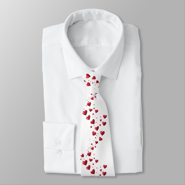 Love Tie, Hearts, Wedding, Groomsmen, Valentine,   Tie (Tied)