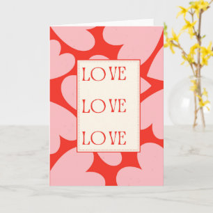 Love Timeless Romantic Typography Card