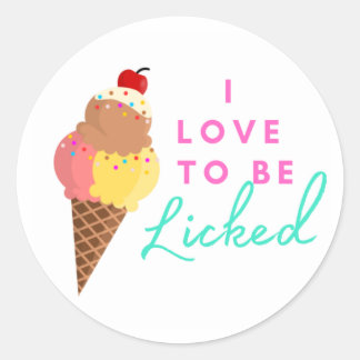 love to be round sticker