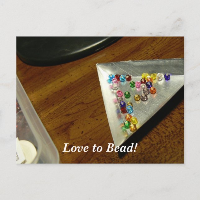 Love to Bead! Postcard (Front)