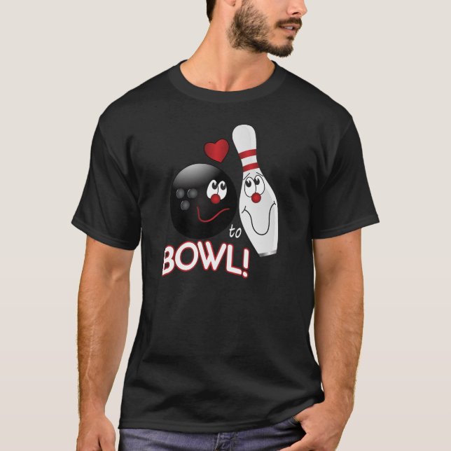 Love to Bowl - Customise  Bowling T-Shirt (Front)