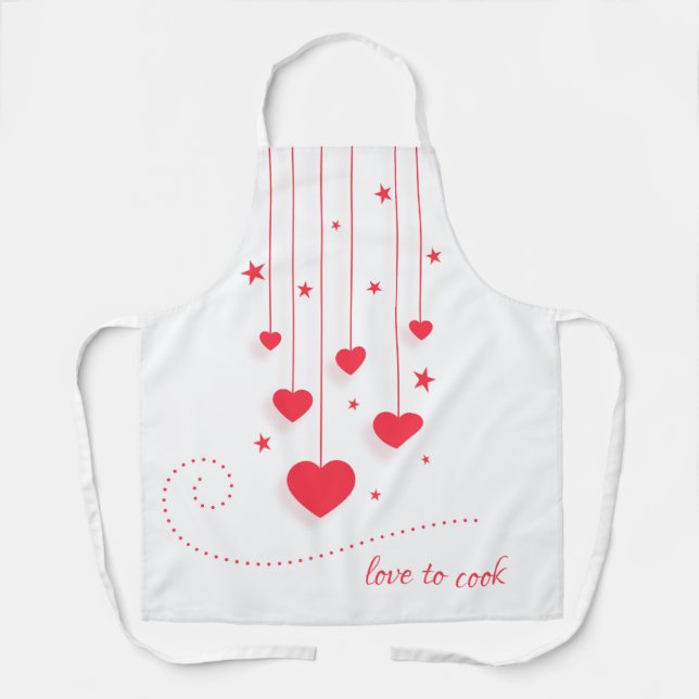 Love to Cook All-Over Print Apron (Front)