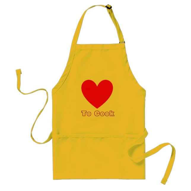 "Love to Cook Apron" Standard Apron (Front)