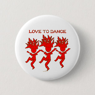 Love To Dance 6 Cm Round Badge