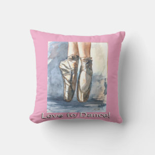 Love to Dance Ballet Pillow