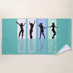 "LOVE TO DANCE" beach towel. Towel