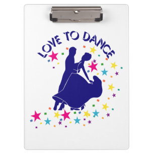 Love to dance clipboard