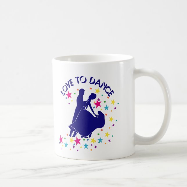 Love to dance coffee mug (Right)