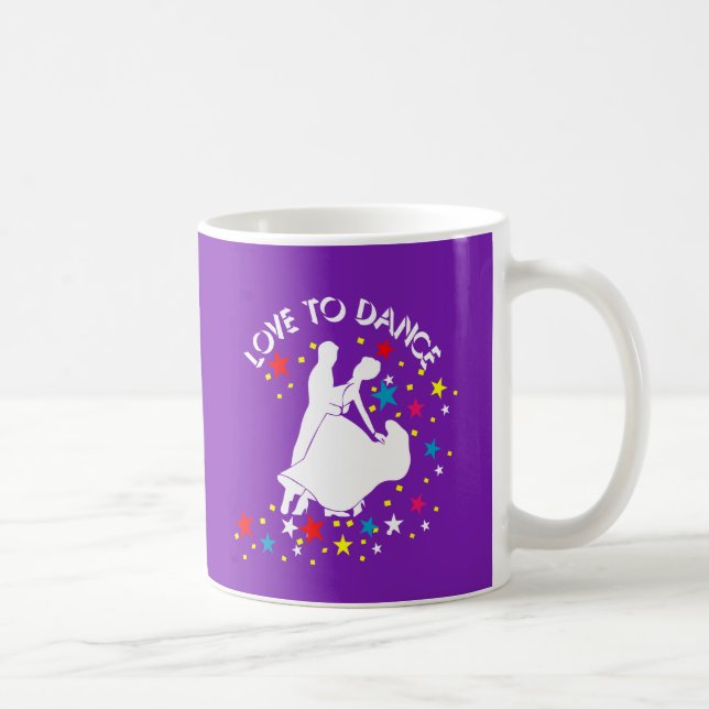 Love to dance coffee mug (Right)