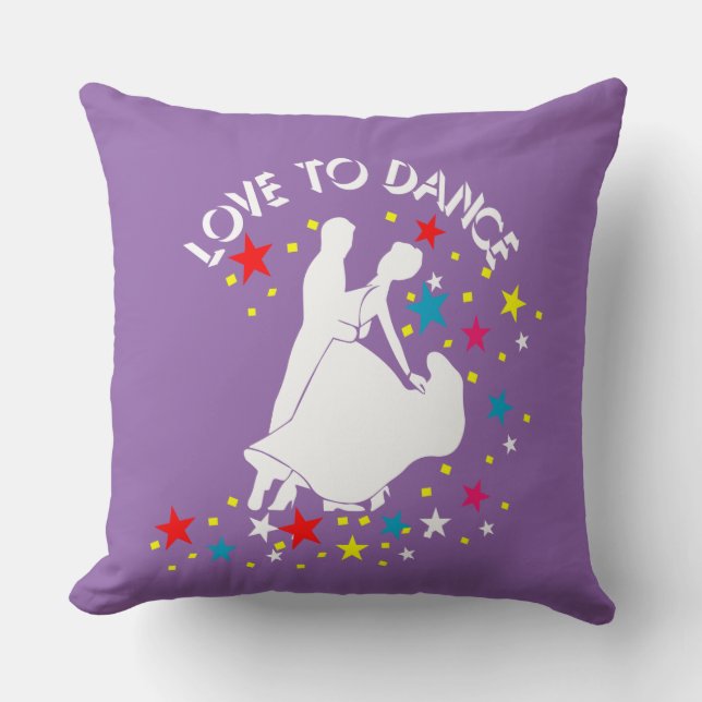 Love to dance cushion (Front)