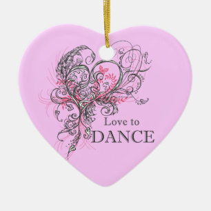 Love to Dance Heart Ornament