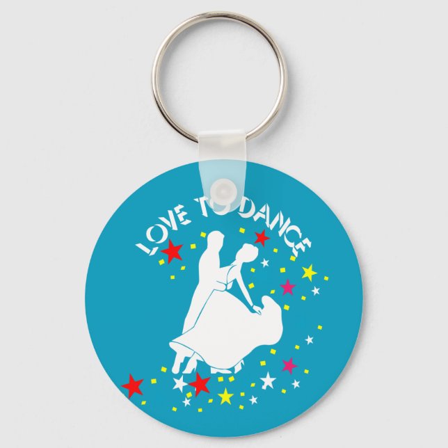 Love to dance key ring (Front)